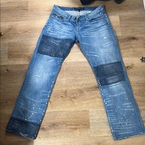 Women’s lucky brand Riley patchwork jeans